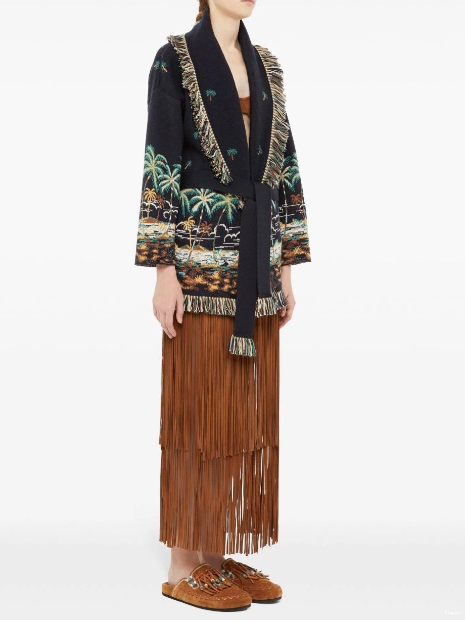 Affordable Alanui Tale The Women Of cardigan virgin-wool Hawaiian A 0629